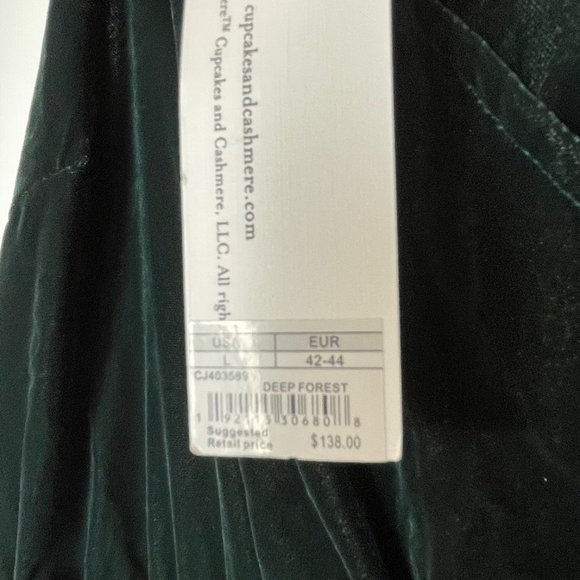 NWT Cupcakes & Cashmere Budapest Velvet Jumpsuit L - Picture 14 of 14